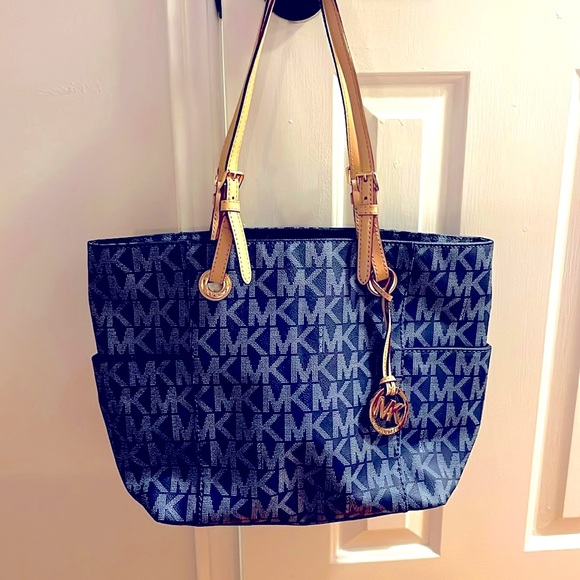 Michael Kors Logo Tote - Blue - nearly new - Picture 1 of 5